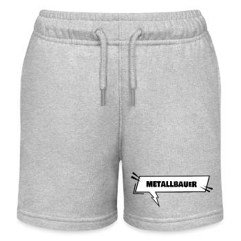 Ausbildung Metallbauer - Kinder Organic Joggingshorts Mini Bolter von Stanley/Stella - Grau meliert - Vorne