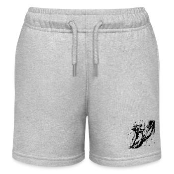 Klettern für Bergsteiger - Kinder Organic Joggingshorts Mini Bolter von Stanley/Stella - Grau meliert - Vorne