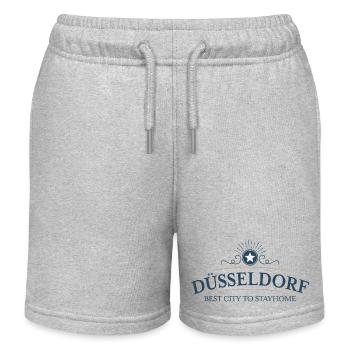 Düsseldorf - Short de jogging enfant bio Stanley/Stella - gris chiné - Devant