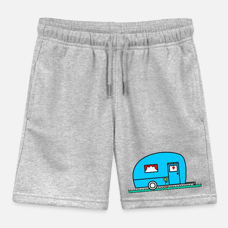 WOHNWAGEN. VAN. VAN. CAMPING CAR. - CAMPING. - ICH WAR HIER. - HUMOR. Kinder Organic Joggingshorts Mini Bolter von Stanley/Stella