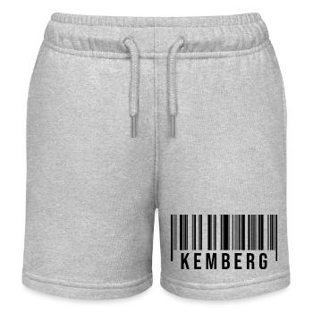 Kemberg Strichcode - Kinder Organic Joggingshorts Mini Bolter von Stanley/Stella - Grau meliert - Vorne