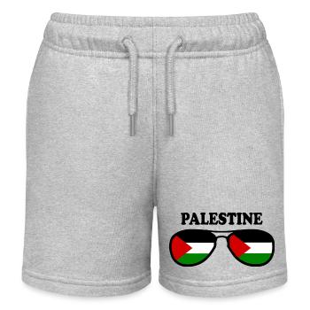 Palästina - Kinder Organic Joggingshorts Mini Bolter von Stanley/Stella - Grau meliert - Vorne