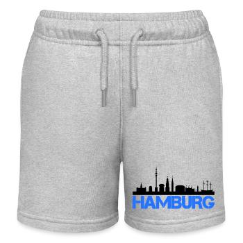 Horizon de Hambourg - Short de jogging enfant bio Stanley/Stella - gris chiné - Devant
