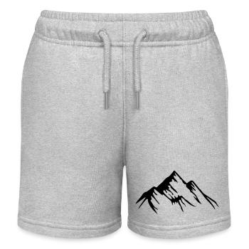 berge - Kinder Organic Joggingshorts Mini Bolter von Stanley/Stella - Grau meliert - Vorne