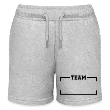 team - Kinder Organic Joggingshorts Mini Bolter von Stanley/Stella - Grau meliert - Vorne