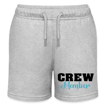 Crew Members - Kids Organic Sweat Shorts by Stanley/Stella - heather grey - Front