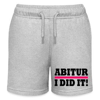 Abitur - Kinder Organic Joggingshorts Mini Bolter von Stanley/Stella - Grau meliert - Vorne