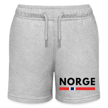 Norvège - Short de jogging enfant bio Stanley/Stella - gris chiné - Devant