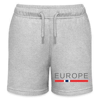Europe - Short de jogging enfant bio Stanley/Stella - gris chiné - Devant