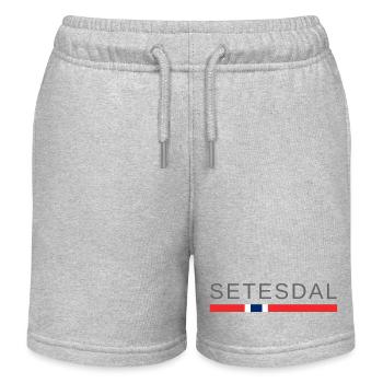 Setesdal Norwegen - Kinder Organic Joggingshorts Mini Bolter von Stanley/Stella - Grau meliert - Vorne