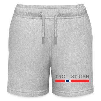 Trollstigen Norwegen - Kinder Organic Joggingshorts Mini Bolter von Stanley/Stella - Grau meliert - Vorne