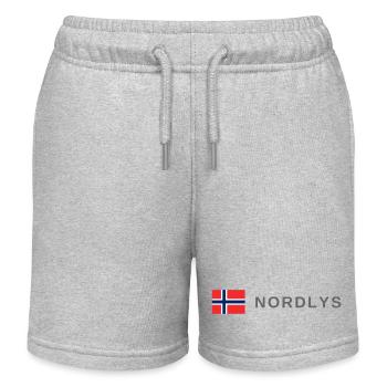 Northern Lights Norway - Kids Organic Sweat Shorts by Stanley/Stella - heather grey - Front