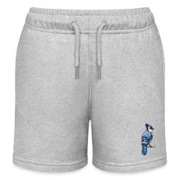 Blauhäher - Kinder Organic Joggingshorts Mini Bolter von Stanley/Stella - Grau meliert - Vorne