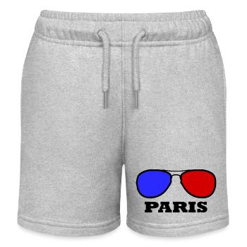 Paris - Short de jogging enfant bio Stanley/Stella - gris chiné - Devant
