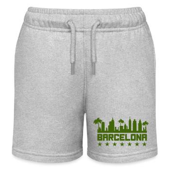 barcelona stadt - Kinder Organic Joggingshorts Mini Bolter von Stanley/Stella - Grau meliert - Vorne