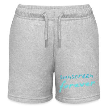 Crème solaire pour toujours - Short de jogging enfant bio Stanley/Stella - gris chiné - Devant