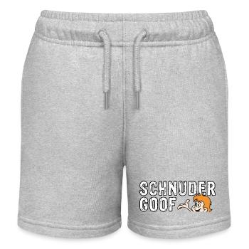 Schnudergoof Lausbub - Kinder Organic Joggingshorts Mini Bolter von Stanley/Stella - Grau meliert - Vorne