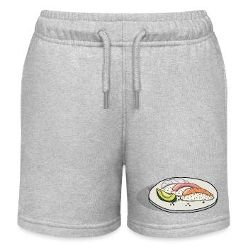 sushi - Short de jogging enfant bio Stanley/Stella - gris chiné - Devant