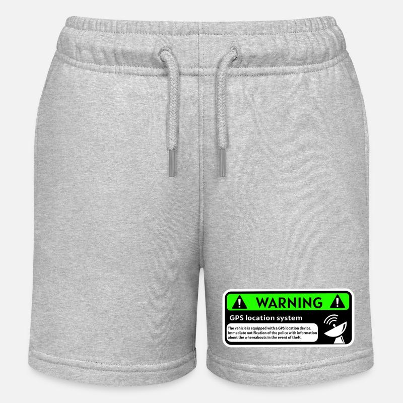GPS-Tracker - Kinder Organic Joggingshorts Mini Bolter von Stanley/Stella - Grau meliert