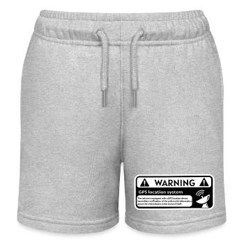 Alerte GPS Sticker  - Short de jogging enfant bio Stanley/Stella - gris chiné - Devant