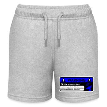 Alerte GPS et localisation véhicule - Short de jogging enfant bio Stanley/Stella - gris chiné - Devant