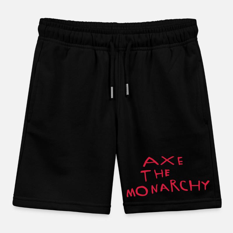 Axe the monarchy Kids Organic Sweat Shorts by Stanley/Stella