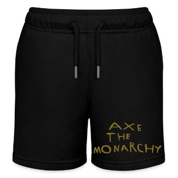 Hache la monarchie - Short de jogging enfant bio Stanley/Stella - noir - Devant