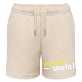 Moin Moin Salutations - Short de jogging enfant bio Stanley/Stella - écru doux - Devant