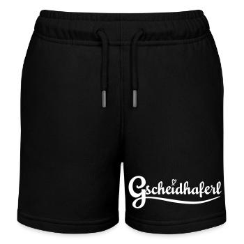 Gscheidhaferl - bayerisch liebevolle Klugscheißer - Kinder Organic Joggingshorts Mini Bolter von Stanley/Stella - Schwarz - Vorne