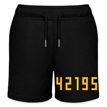 Marathon 42195 mètres - Short de jogging enfant bio Stanley/Stella - noir - Devant