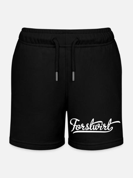 Forstwirt - Kinder Organic Joggingshorts Mini Bolter von Stanley/Stella - Schwarz