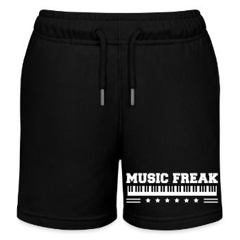 Piano Musique Freak Texte Disant Piano Classique - Short de jogging enfant bio Stanley/Stella - noir - Devant