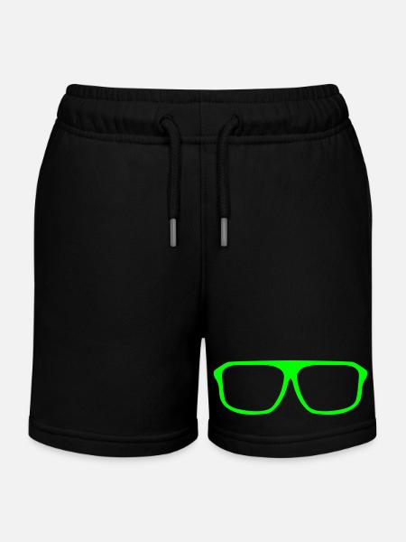 Brille - Kinder Organic Joggingshorts Mini Bolter von Stanley/Stella - Schwarz