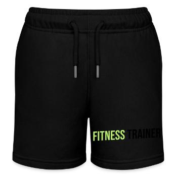 préparateur physique vert noir - Short de jogging enfant bio Stanley/Stella - noir - Devant