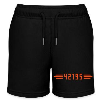 Marathon 42195 mètres - Short de jogging enfant bio Stanley/Stella - noir - Devant