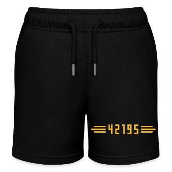 Marathon 42195 mètres - Short de jogging enfant bio Stanley/Stella - noir - Devant