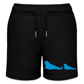 Morse 2 - Short de jogging enfant bio Stanley/Stella - noir - Devant