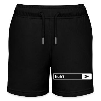 Huh? Meistgestellte Frage (Chat) (Vector) - Kinder Organic Joggingshorts Mini Bolter von Stanley/Stella - Schwarz - Vorne