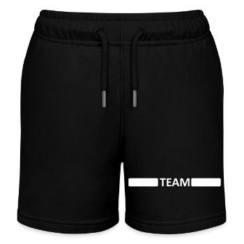 Ligne d’équipe - Short de jogging enfant bio Stanley/Stella - noir - Devant