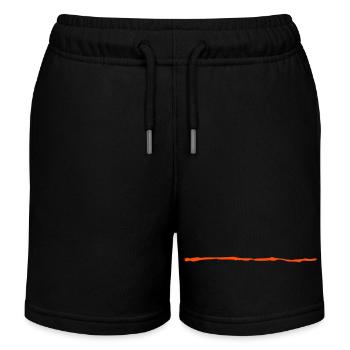 Brush stroke crooked line - Kids Organic Sweat Shorts by Stanley/Stella - black - Front