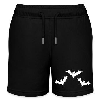 Bat formation - Kids Organic Sweat Shorts by Stanley/Stella - black - Front