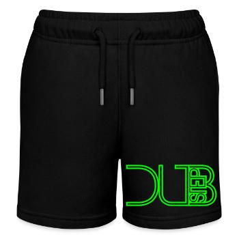 Dub Step Techno Musique Cool DJ Party Club Texte Logo - Short de jogging enfant bio Stanley/Stella - noir - Devant