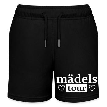 Mädels Tour Herz - Kinder Organic Joggingshorts Mini Bolter von Stanley/Stella - Schwarz - Vorne
