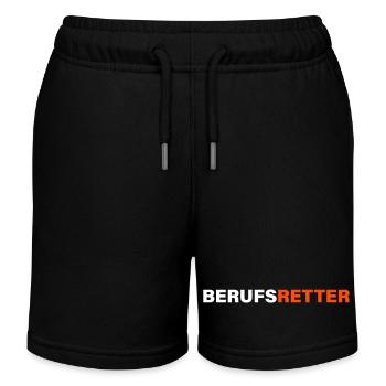 Professional rescuer - Kids Organic Sweat Shorts by Stanley/Stella - black - Front