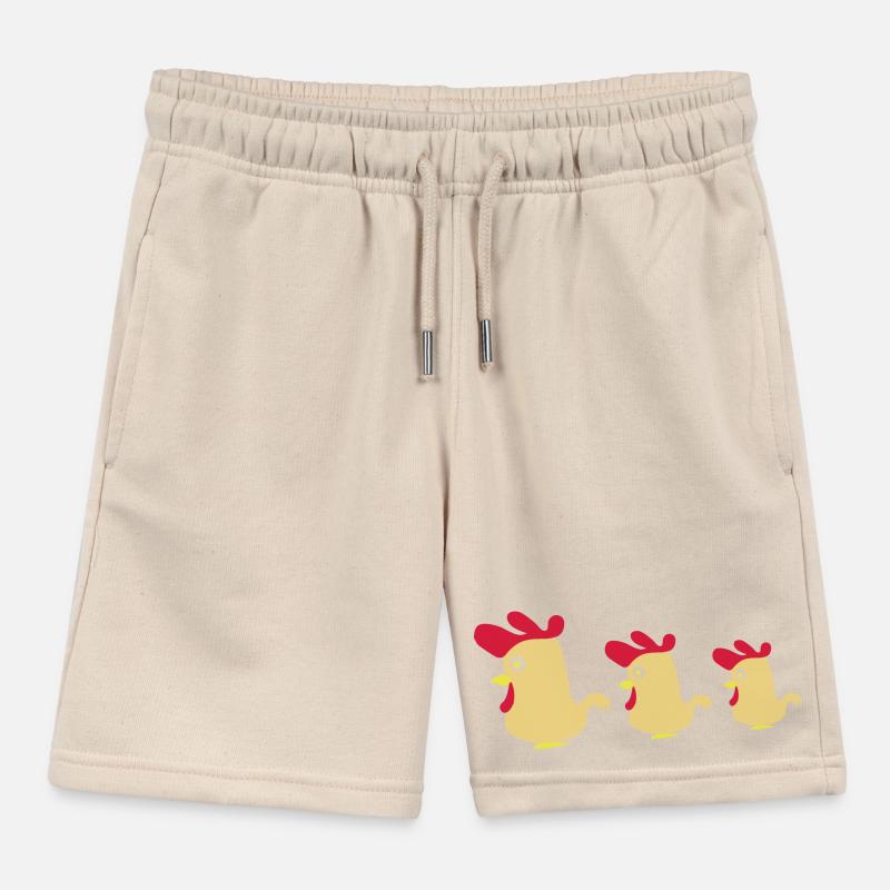 Chickens Kids Organic Sweat Shorts by Stanley/Stella