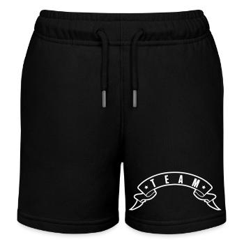 team - Kids Organic Sweat Shorts by Stanley/Stella - black - Front