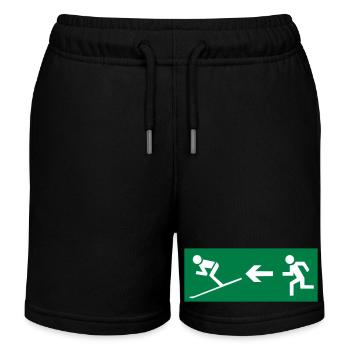 Ski - Kinder Organic Joggingshorts Mini Bolter von Stanley/Stella - Schwarz - Vorne