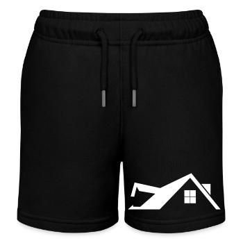 Roof - Kids Organic Sweat Shorts by Stanley/Stella - black - Front