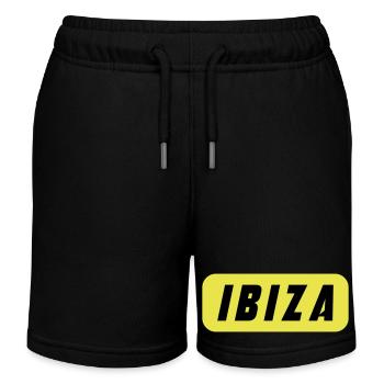 Ibiza Urlaub - Kinder Organic Joggingshorts Mini Bolter von Stanley/Stella - Schwarz - Vorne