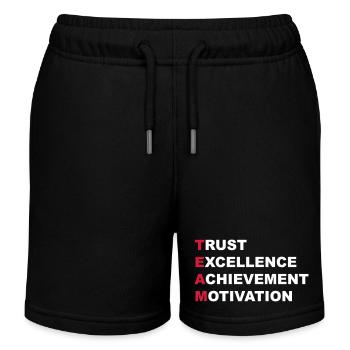 Teamwork - Kids Organic Sweat Shorts by Stanley/Stella - black - Front